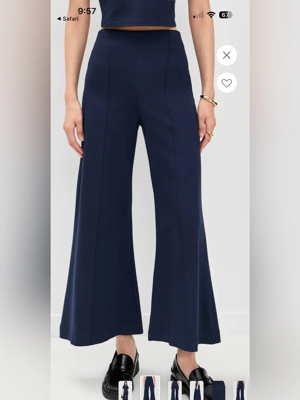 Ripley Rader Navy Ponte Pants and Top Set - Size 3 NWT